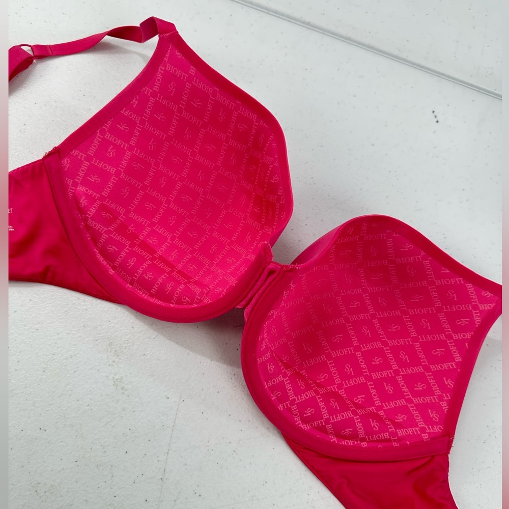 Victoria’s Secret Demi Uplift Hot Pink Underwire Bra VS 34DD - Picture 5 of 8